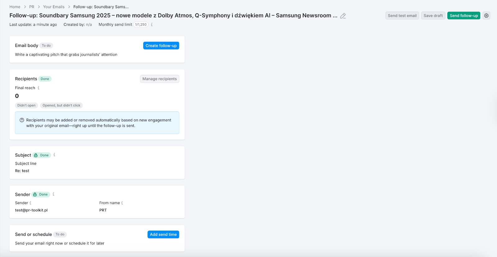 Creating a follow-up image 3
